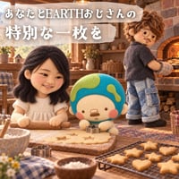 あなたとEARTHおじさんの特別な一枚を