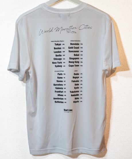 World Marathon Cities T-shirt／ワールドマラソンシティーズT（White／ホワイト）