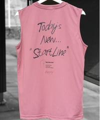【M残り1点】Today`s New StartLine No-sleeve／トゥデイズニュースタートラインノースリ（VintagePink／ヴィンテージピンク）
