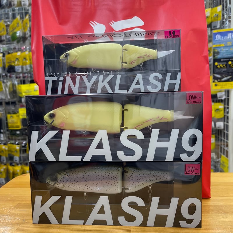 Tiny klash、Klash9 セット ルアーショップオーズ2026年 夏袋 ＋ KLASH9 LOW【販売個数制限あり