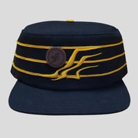 PILLBOX CAP (Black/Yellow)