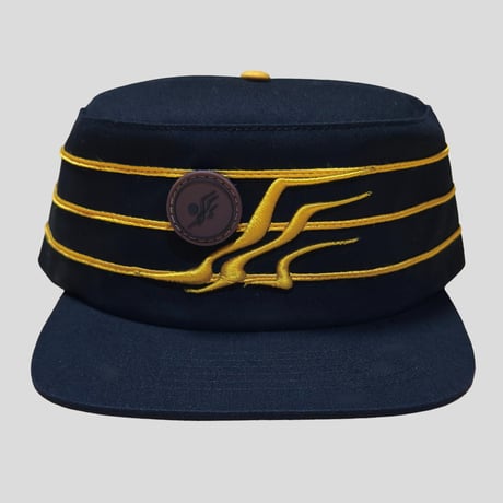 PILLBOX CAP (Black/Yellow)