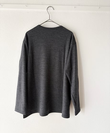 -M-［medium］ロングスリーブTシャツ LST / チャコールグレー