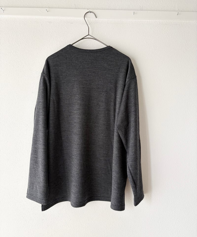 M-［medium］ロングスリーブTシャツ LST / チャコールグレー | days