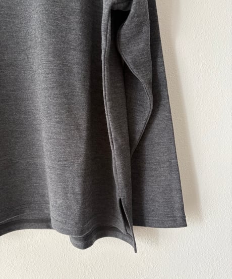 -M-［medium］ロングスリーブTシャツ LST / チャコールグレー