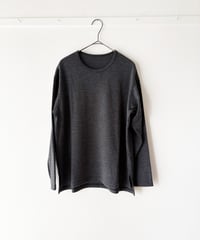 -M-［medium］ロングスリーブTシャツ LST / チャコールグレー