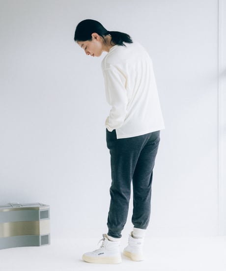 -M-［medium］ロングスリーブフーディ LSH / オフホワイト
