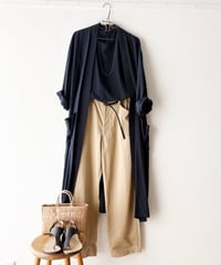 -M-［medium］シルクローブ Myla / ネイビー