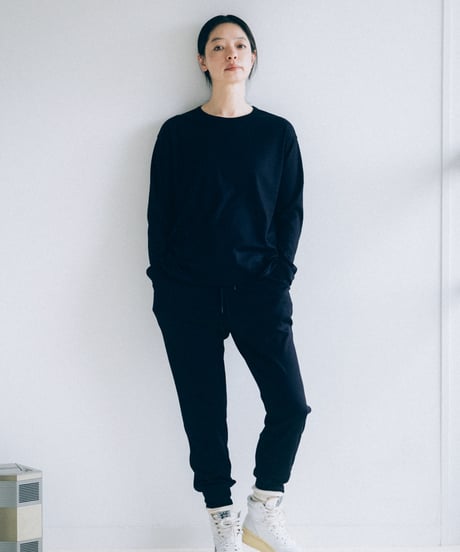 -M-［medium］スーパーウールパンツ  Phoebe / ネイビー