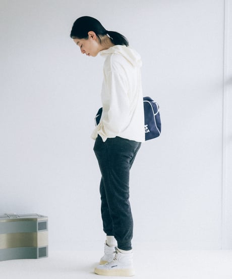 -M-［medium］スーパーウールパンツ Phoebe / チャコールグレー