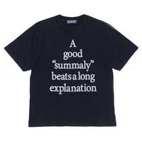 Summaly | ”Words" Logo Tee - Unisex - (Washed Navy)