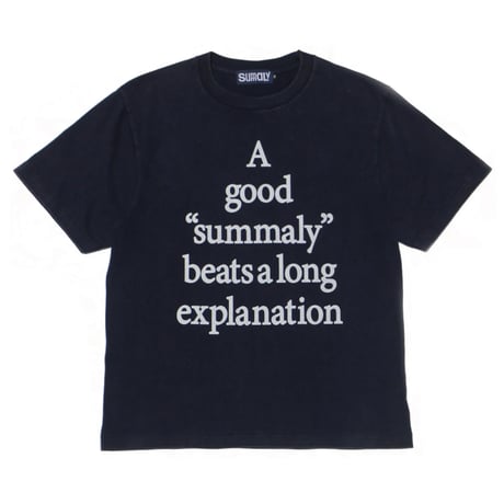 Summaly | ”Words" Logo Tee - Unisex - (Washed Navy)