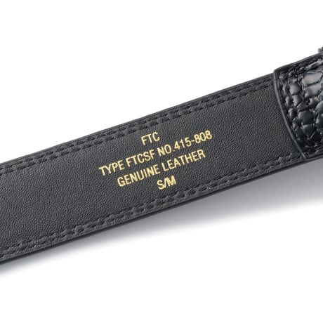 FTC | SNAKE LEATHER BELT "BLACK" (FTC026AWA03)
