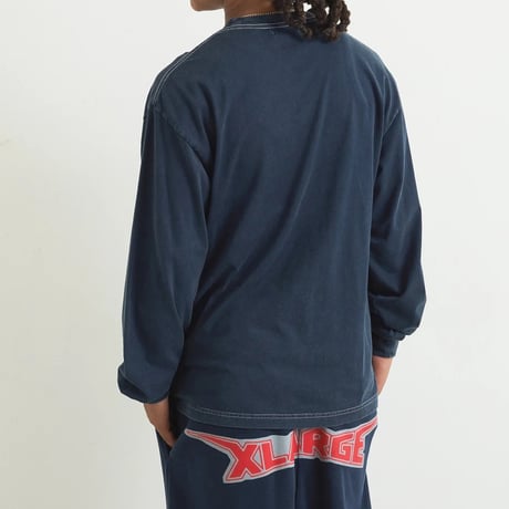 XLARGE | COMMUNICATIONS L/S TEE(NAVY)