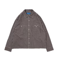 Screen Test / Distressed Plaid Shirt (Asphalt)