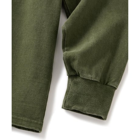 FTC | PIGMENT DYED SMALL LOGO L/S TOP "OLIVE" (FTC026AWSH06)