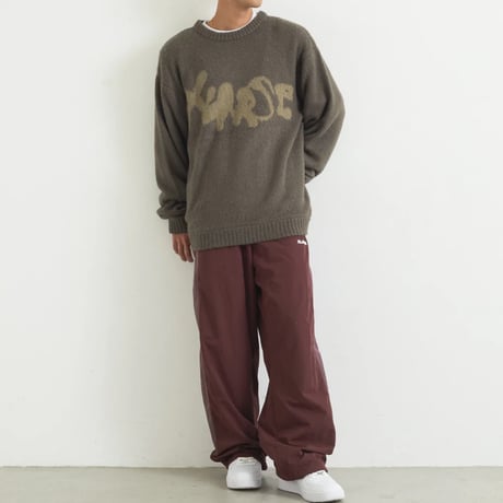 XLARGE | NYLON PANELED PANTS(BURGUNDY)