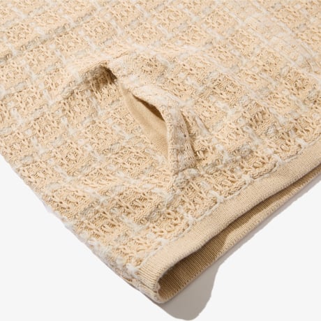 Diaspora skateboards / Tweed Knit Drizzler Jacket (Ivory)
