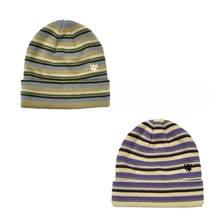 LABROS / Symbol Logo Stripe Beanie (2Color)