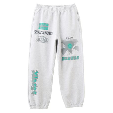 XLARGE | MULTI LOGO SWEATPANTS(ASH)