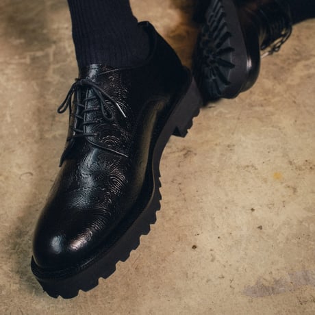 The Kenford Fineshoes | NEW CLASSIC PLAIN TOE(MENS/BLACK PAISLEY)