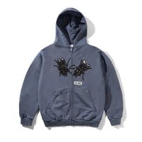 Butter Goods| Again Zip-Thru Hood( Stone Blue)