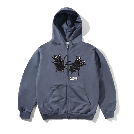 Butter Goods| Again Zip-Thru Hood( Stone Blue)
