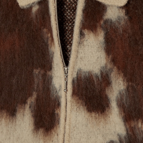 OBEY | COW PATTERN ZIP SWEATER (COW MULTI)