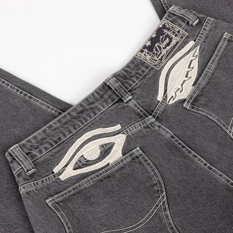 Dime / Baggy Wink Denim Pants (Faded Black)