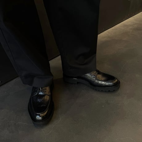 The Kenford Fineshoes | NEW CLASSIC U-MOC LACE UP SHOES (MENS/BLACK PAISLEY)