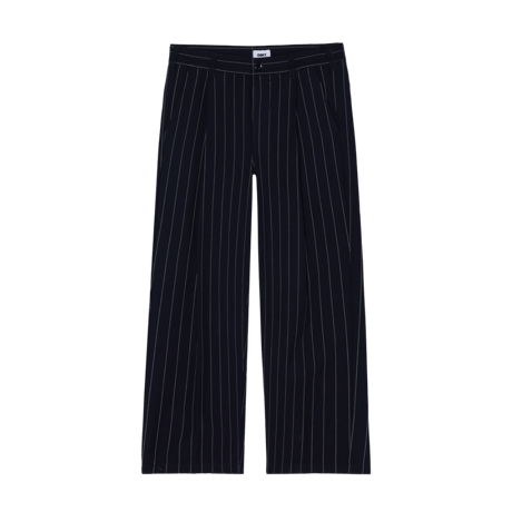 OBEY | DEAN STRIPE PLEATED PANT (NAVY PINSTRPE)