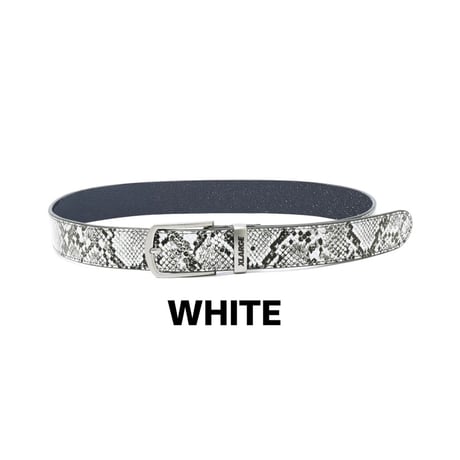 XLARGE | SNAKE PATTERN LEATHER BELT(2color)