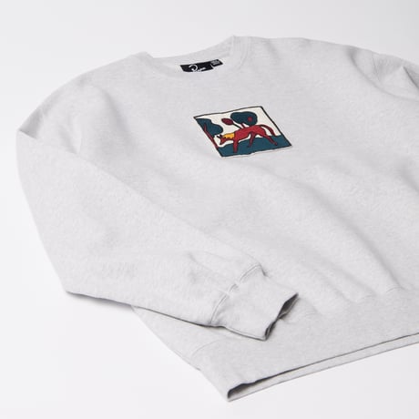 by Parra | Long lost leg crew neck sweatshirt Heather (Grey)