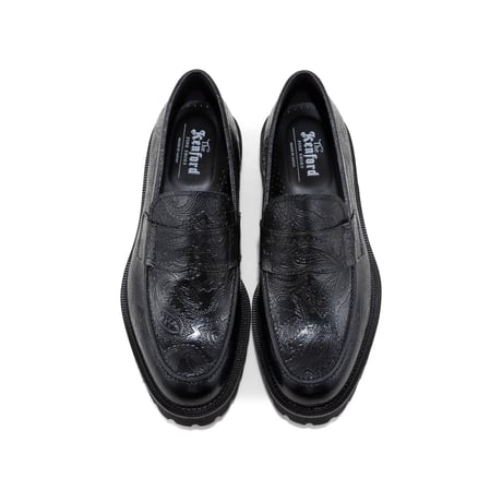 The Kenford Fineshoes | NEW CLASSIC COIN LOAFERS(MENS /BLACK PAISLEY)