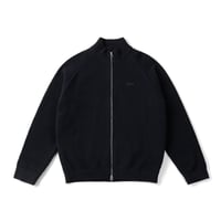 Dime / Knitted Pique Zip Sweater (Navy)