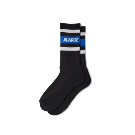 XLARGE | LINE SOCKS (BLACK)