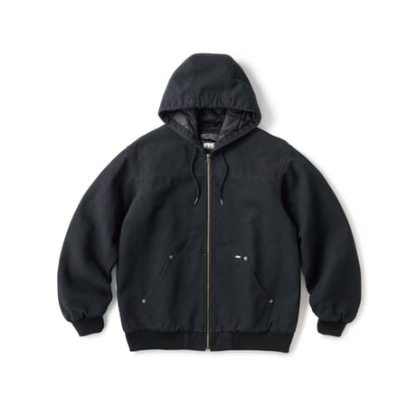 FTC | WASHED HOODED WORK JACKET "BLACK" (FTC026AWJ07)