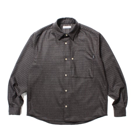 CABARET POVAL | Rewool Plaid L/S Shirt (Brown)