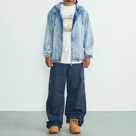 XLARGE | LIGHTWEIGHT HOODED JACKET(LtINDIGO)