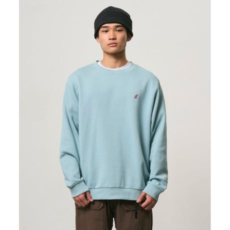 GRAMICCI | ONE POINT CREW SWEATSHIRT (STONE BLUE)