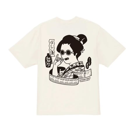 坩堝 (RUTSUBO) |BAR HOPPING （梯子酒） S/S T-SHIRTS (RUTSUBO×YU SUDA ) (VINTAGE WHITE)