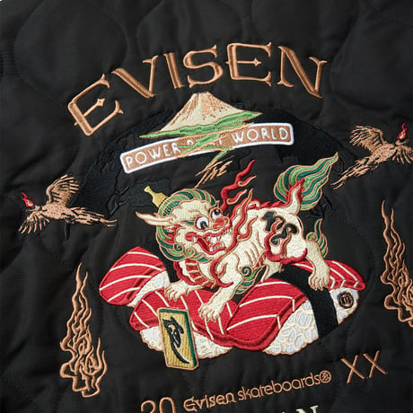 EVISEN SKATEBOARDSゑ®︎ | SOUVENIR SUSHISHI JACKET (Black)