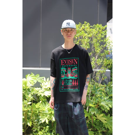 EVISEN SKATEBOARDSゑ®︎ | DRAGON LABEL TEE (Black)