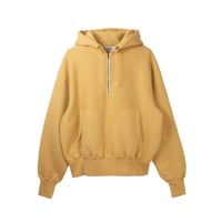 tone| Flatlock Seam Fleece Half-Zip Hoodie (MASTARD)