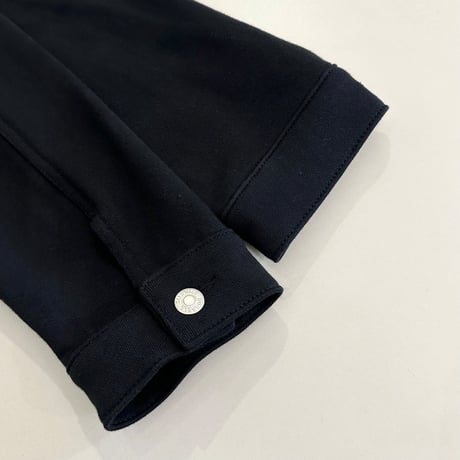 RUSSELL | × BerBerJin Pro Cotton Loopback Terry Sweat Trucker Jacket (BLACK))