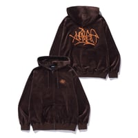 XLARGE | TAGGING VELOUR ZIP HOODIE(BROWN)