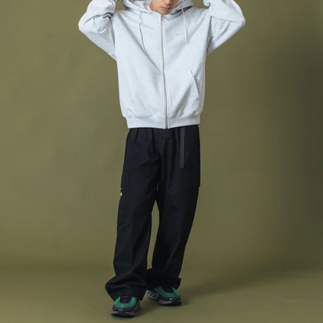 XLARGE | RHINESTONE OG ZIP HOODED SWEAT SHIRT(ASH)