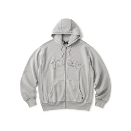 FTC | CUTOUT ARC LOGO ZIP UP HOODY "GRAY" (FTC026AWSW05)