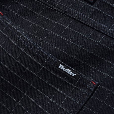 Butter Goods| Big Grid Denim Shorts (Black)