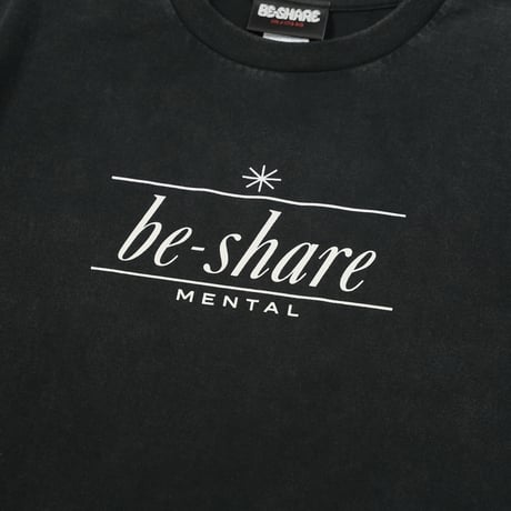 BE-SHARE | MENTAL Tee (Vintage Black)